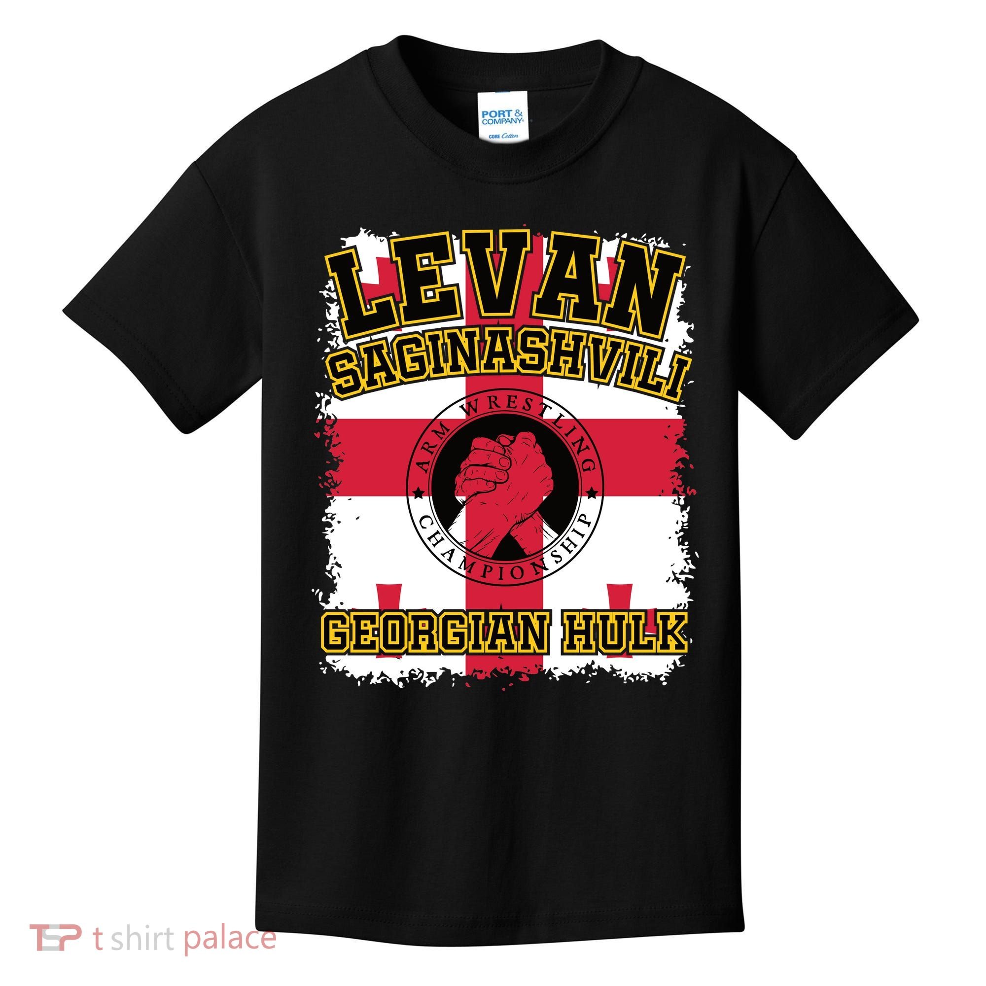 Levan Saginashvili Arm Wrestling Champion Kids T-Shirt