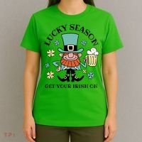 Lucky Season Get Your Irish On Leprechaun T-Shirt thumb 4