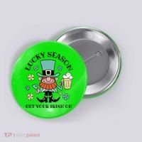 Lucky Season Get Your Irish On Leprechaun Button thumb 0