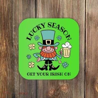 Lucky Season Get Your Irish On Leprechaun Coaster