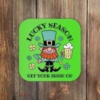 Lucky Season Get Your Irish On Leprechaun Coaster thumb 0