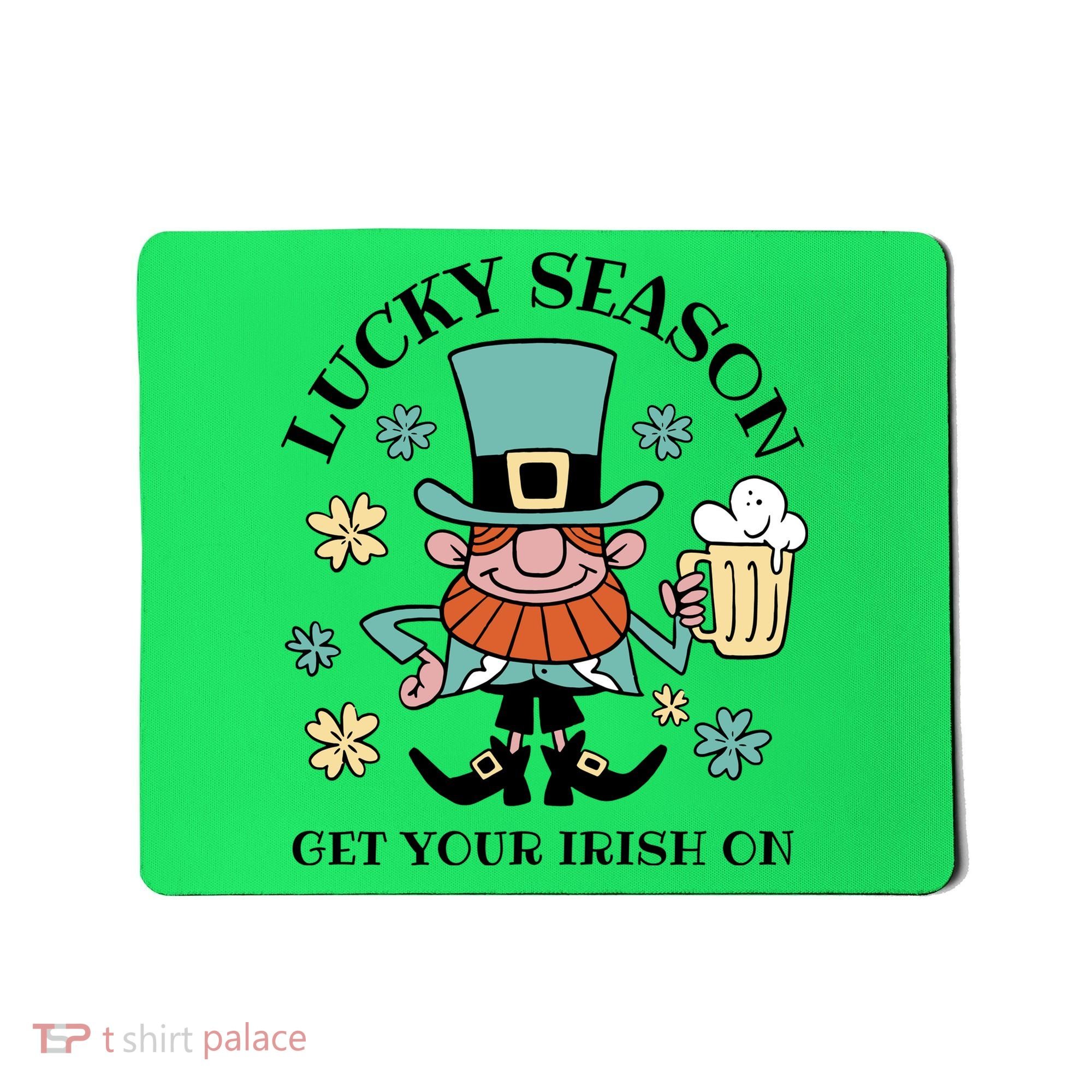 Lucky Season Get Your Irish On Leprechaun Mousepad