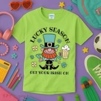 Lucky Season Get Your Irish On Leprechaun Kids T-Shirt thumb 3
