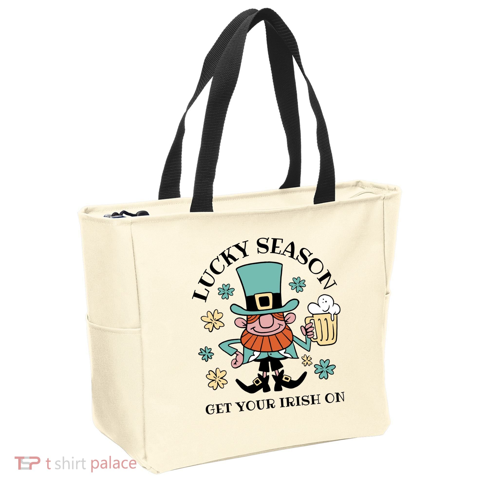 Lucky Season Get Your Irish On Leprechaun Tote Bag