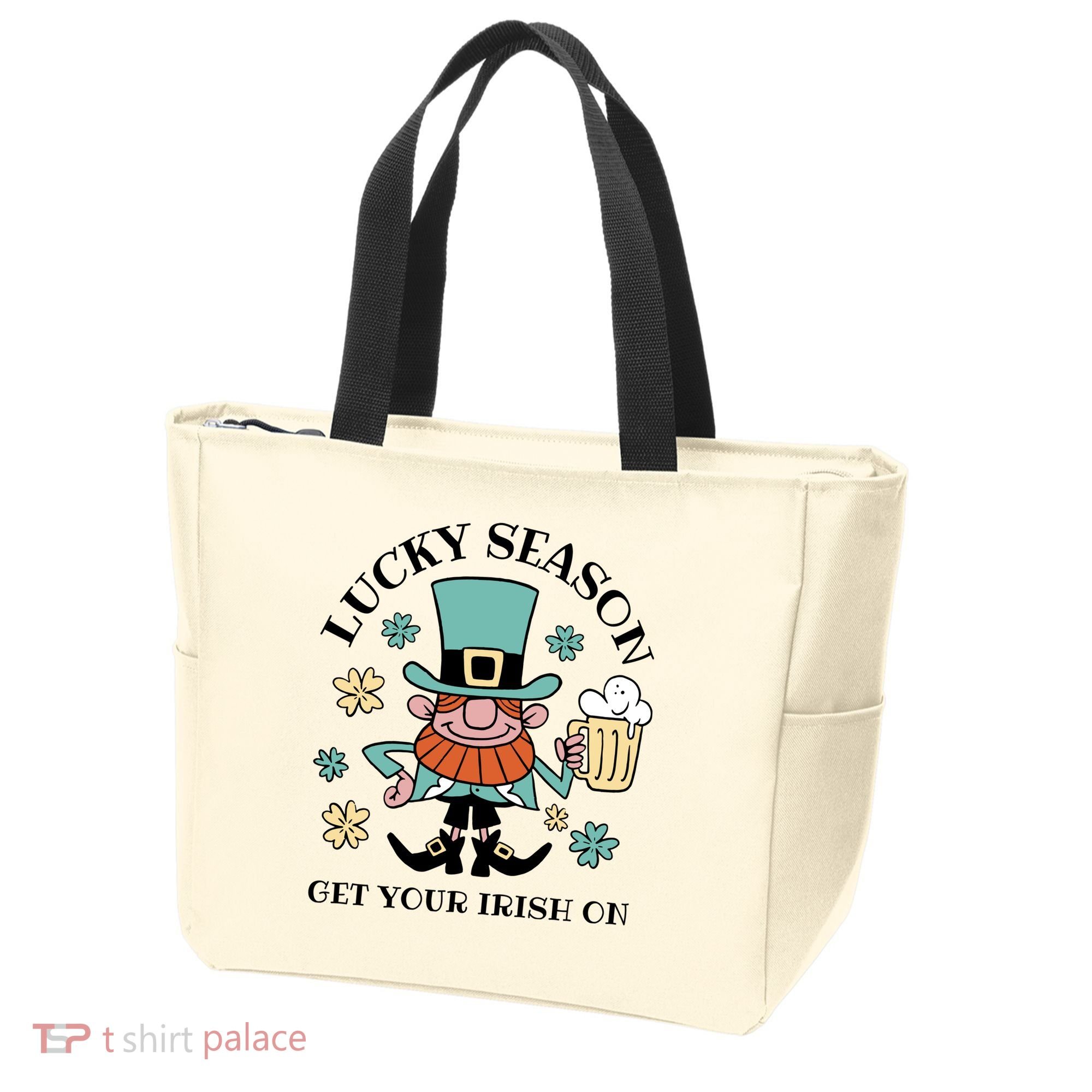 Lucky Season Get Your Irish On Leprechaun Tote Bag