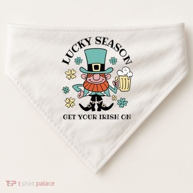 Lucky Season Get Your Irish On Leprechaun USA-Made Doggie Bandana