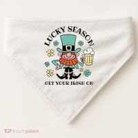 Lucky Season Get Your Irish On Leprechaun USA-Made Doggie Bandana thumb 0