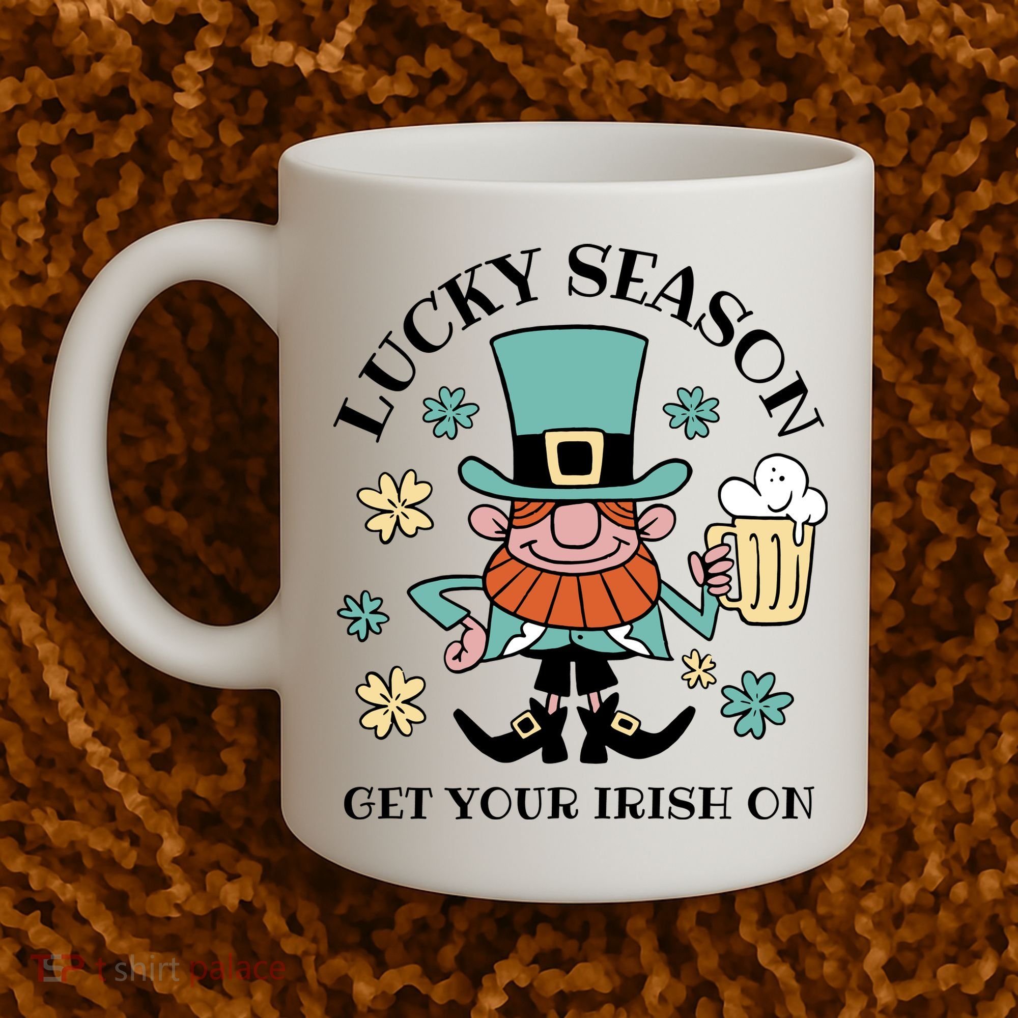 Lucky Season Get Your Irish On Leprechaun Coffee Mug