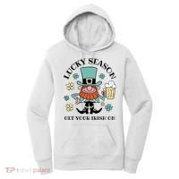 Lucky Season Get Your Irish On Leprechaun Women's Hoodie thumb 0