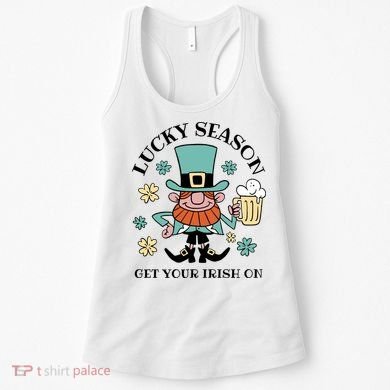 Lucky Season Get Your Irish On Leprechaun Women's Tank Top
