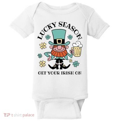 Lucky Season Get Your Irish On Leprechaun Baby Bodysuit