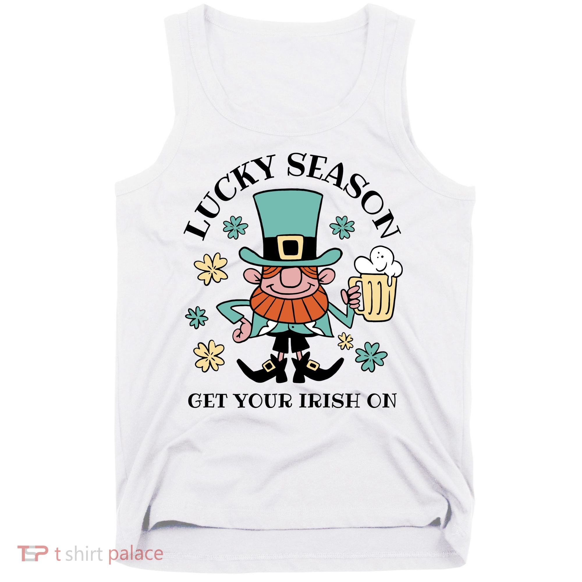 Lucky Season Get Your Irish On Leprechaun Tank Top