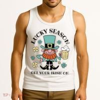 Lucky Season Get Your Irish On Leprechaun Tank Top thumb 3