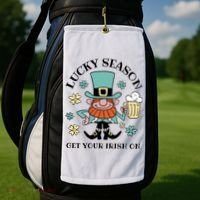 Lucky Season Get Your Irish On Leprechaun Golf Towel thumb 2