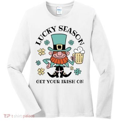 Lucky Season Get Your Irish On Leprechaun Women's Long Sleeve Shirt