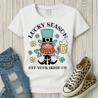 Lucky Season Get Your Irish On Leprechaun Women's T-Shirt thumb 3