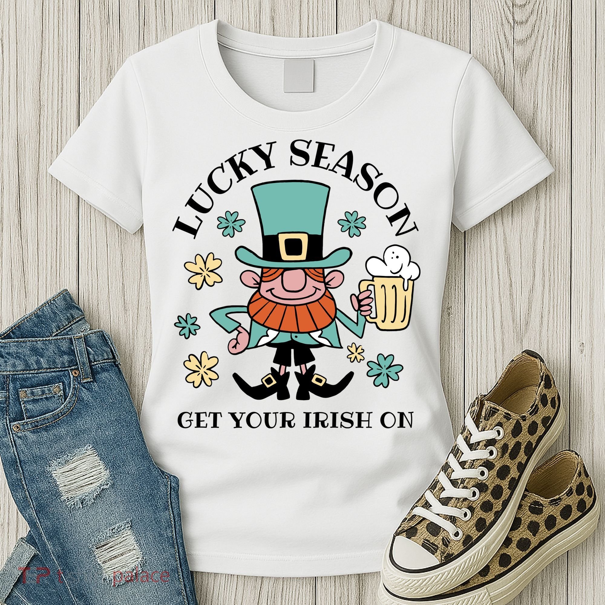 Lucky Season Get Your Irish On Leprechaun Women's T-Shirt