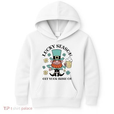 Lucky Season Get Your Irish On Leprechaun Kids Hoodie