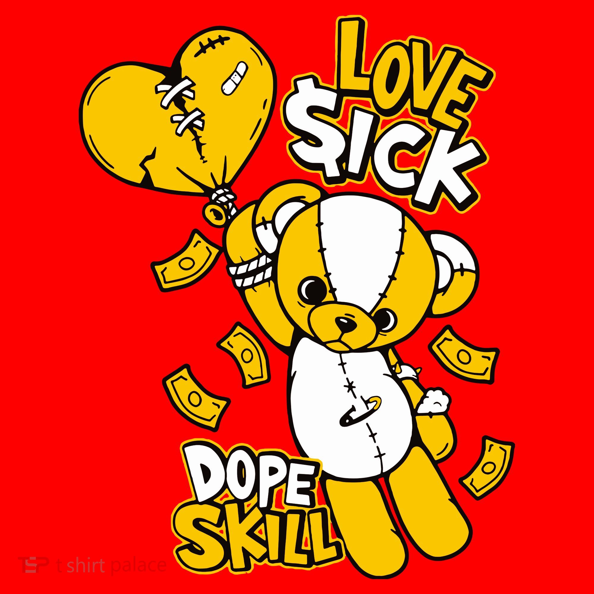 Love Sick Graphic To Match 13 Del Sol Santa Hat