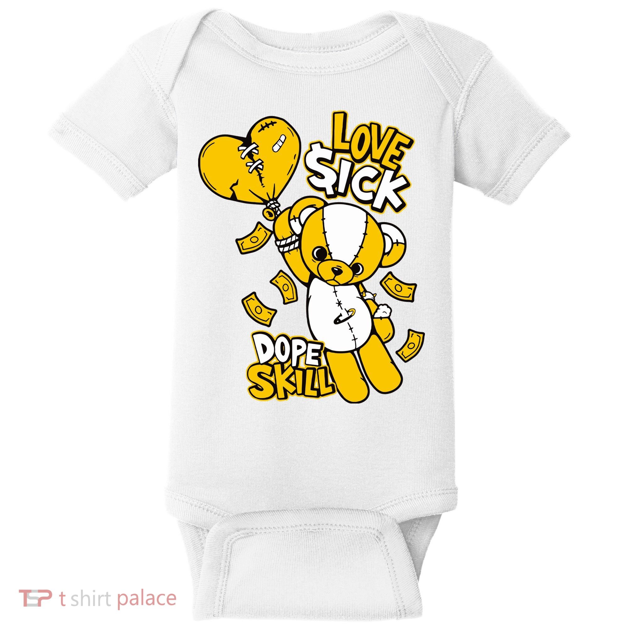 Love Sick Graphic To Match 13 Del Sol Baby Bodysuit