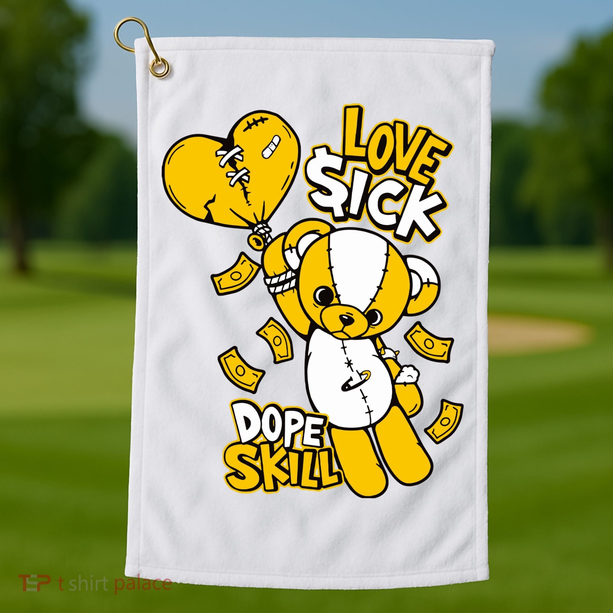 Love Sick Graphic To Match 13 Del Sol Golf Towel