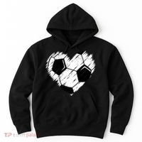 Love Soccer Heart Graphic Hoodie thumb 0