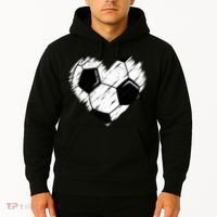 Love Soccer Heart Graphic Hoodie thumb 2