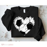 Love Soccer Heart Graphic Sweatshirt thumb 2