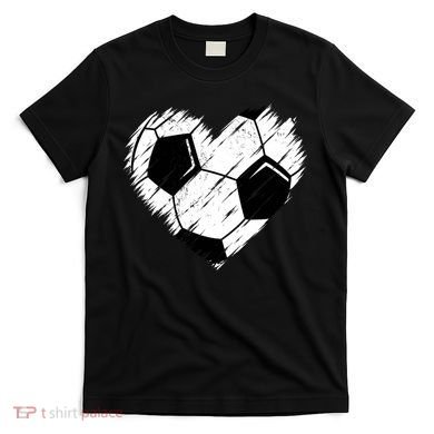 Love Soccer Heart Graphic T-Shirt