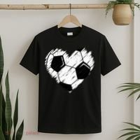 Love Soccer Heart Graphic T-Shirt thumb 2