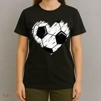 Love Soccer Heart Graphic T-Shirt thumb 4