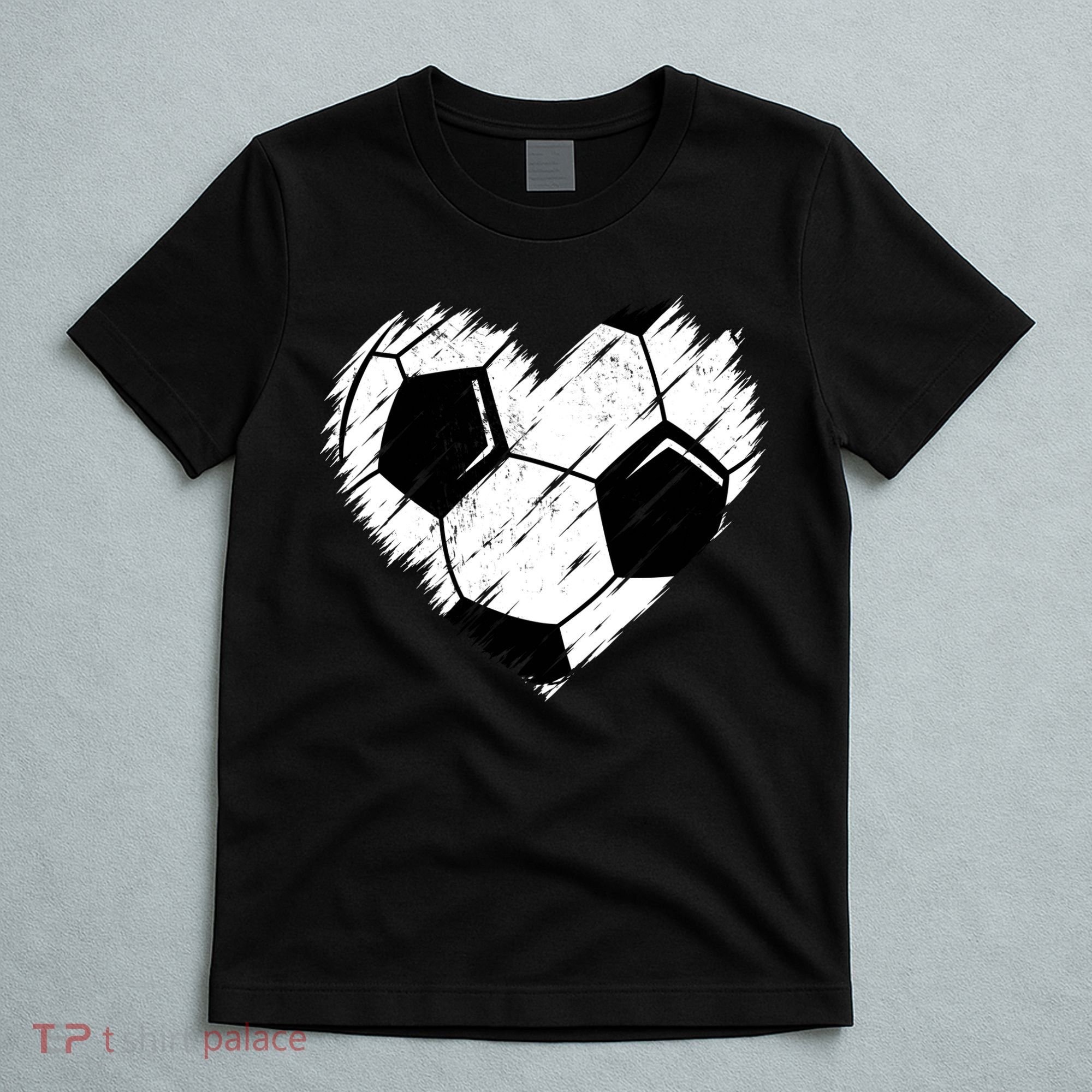 Love Soccer Heart Graphic T-Shirt