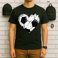 Love Soccer Heart Graphic T-Shirt thumb 6