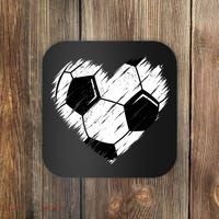 Love Soccer Heart Graphic Coaster thumb 0