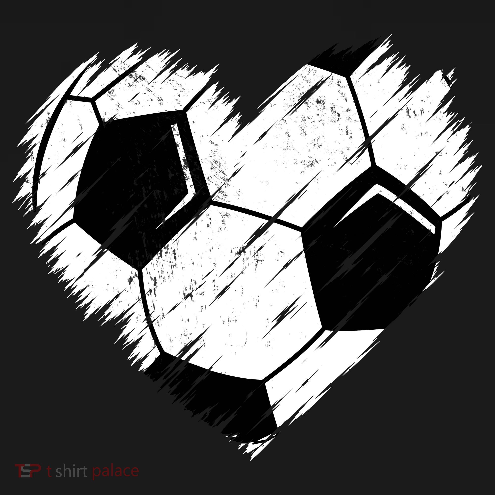 Love Soccer Heart Graphic Polo