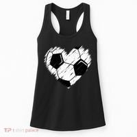 Love Soccer Heart Graphic Women's Tank Top thumb 0