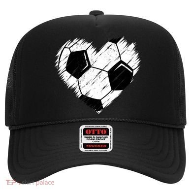 Love Soccer Heart Graphic Hat