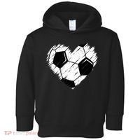 Love Soccer Heart Graphic Toddler Hoodie thumb 0