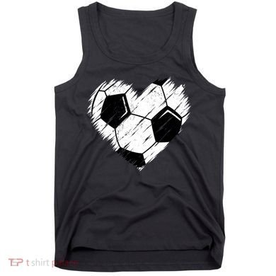Love Soccer Heart Graphic Tank Top