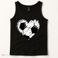 Love Soccer Heart Graphic Tank Top thumb 2