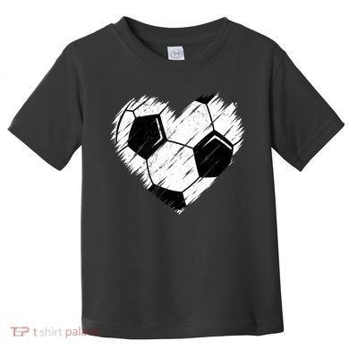 Love Soccer Heart Graphic Toddler T-Shirt