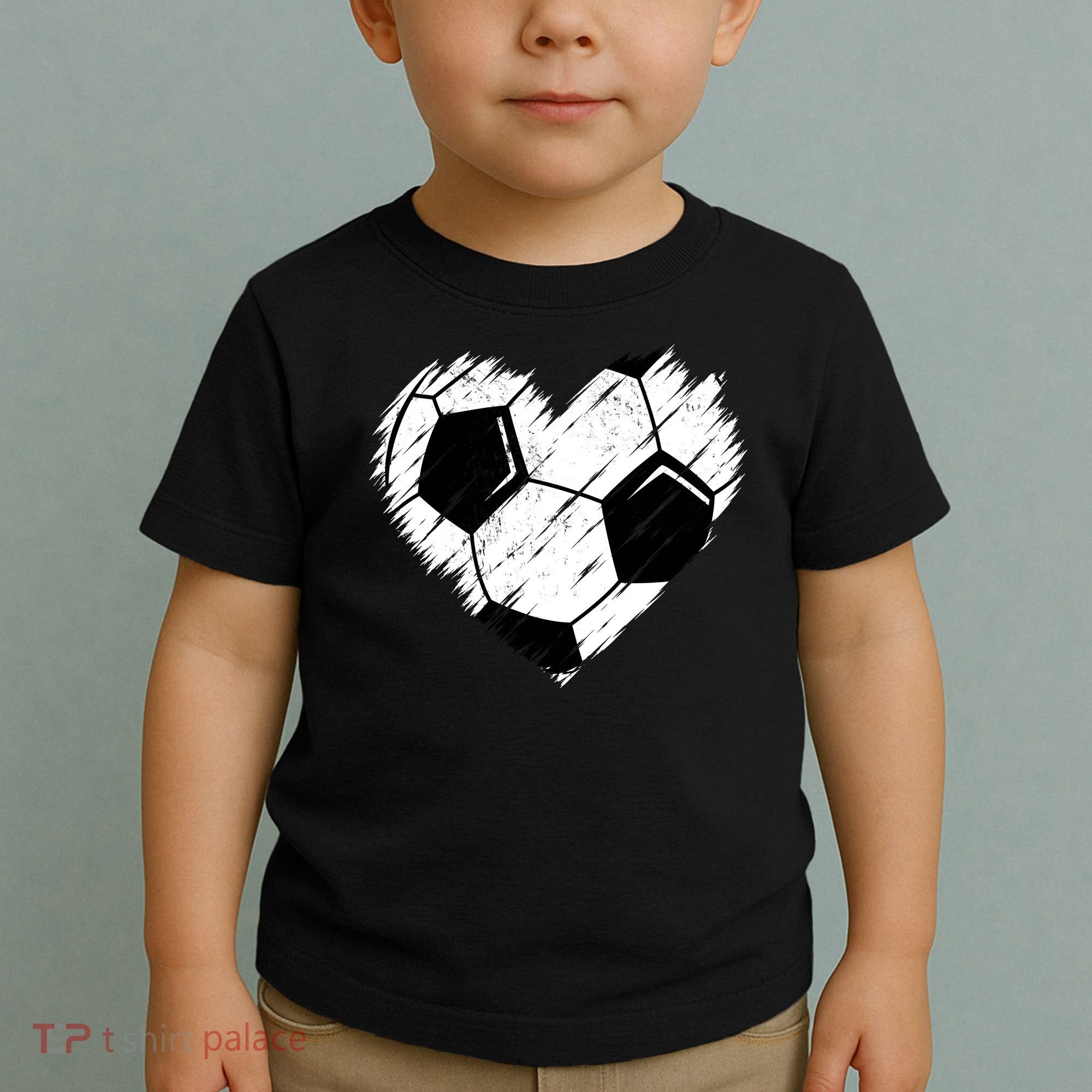 Love Soccer Heart Graphic Toddler T-Shirt