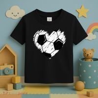 Love Soccer Heart Graphic Toddler T-Shirt thumb 3