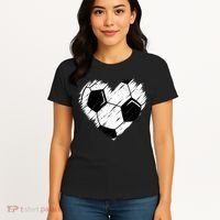 Love Soccer Heart Graphic Women's T-Shirt thumb 4