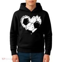 Love Soccer Heart Graphic Kids Hoodie thumb 4