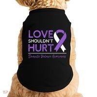 Love Shouldn't Hurt Domestic Violence Awareness  Doggie Tank thumb 0