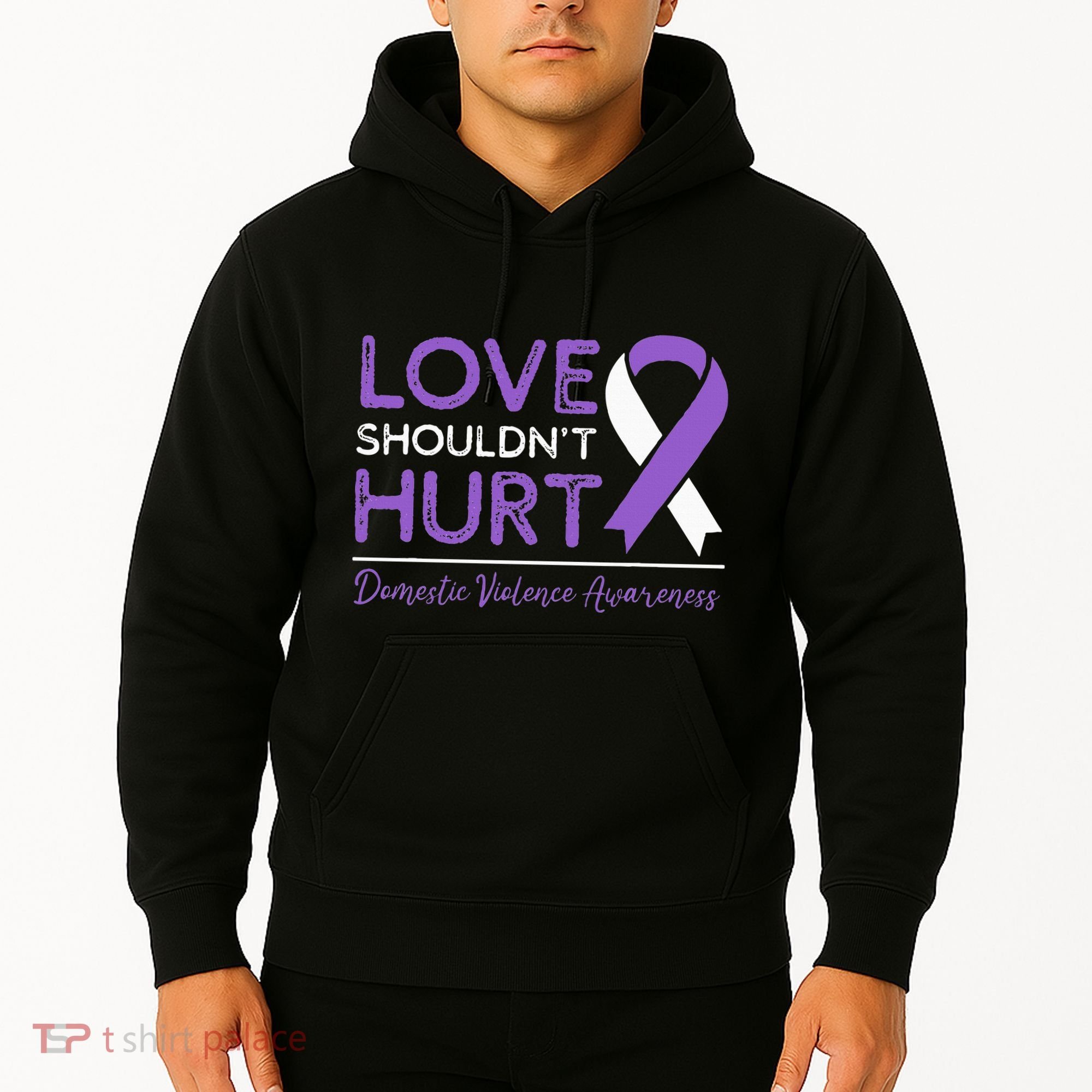 Love Shouldn't Hurt Domestic Violence Awareness  Hoodie