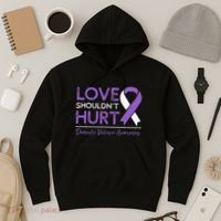 Love Shouldn't Hurt Domestic Violence Awareness  Hoodie thumb 3