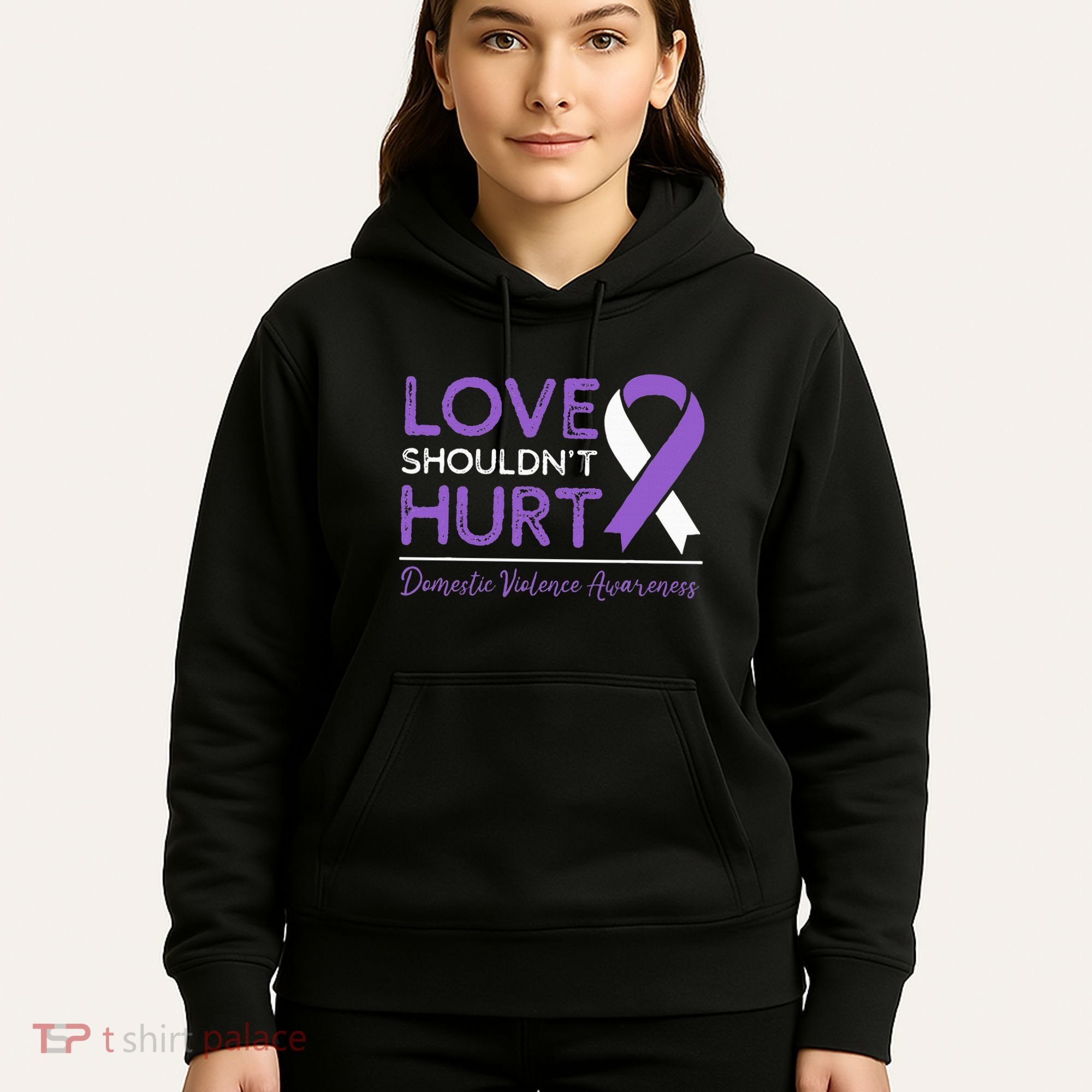 Love Shouldn't Hurt Domestic Violence Awareness  Hoodie