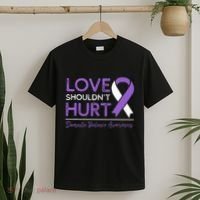 Love Shouldn't Hurt Domestic Violence Awareness  T-Shirt thumb 2